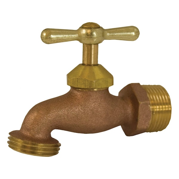 Jones Stephens 1/2in. x 3/4in. Cast Brass Hose Bibb B59050 - main